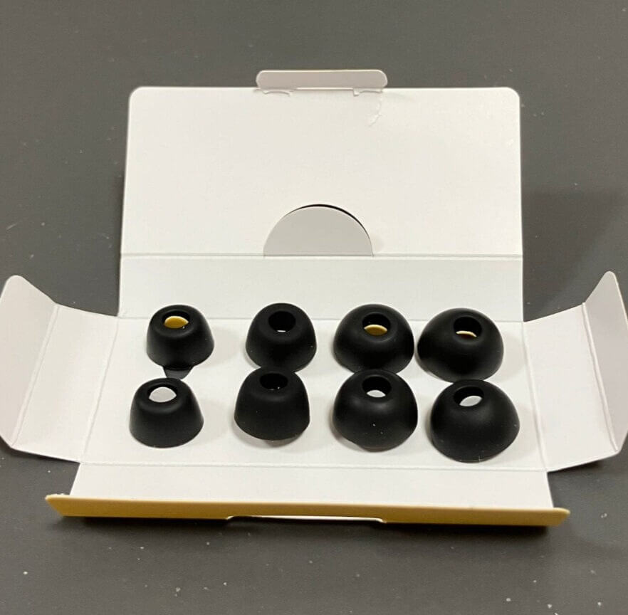 EarFun Air Pro 4+に付属する5サイズのイヤーピース