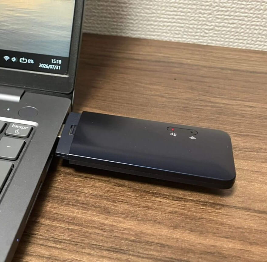 USBスティックWi-Fi ecocoの編集部レビュー写真2
